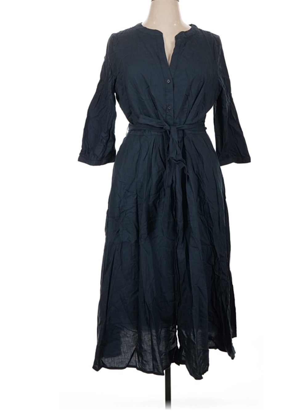 Pact Sunset Lightweight Organic Cotton Easy Dress French Navy Size XL - Picture 2 of 7